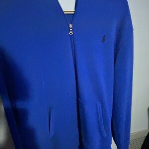 BLUE POLO ZIP UP (AUTHENTIC) MENS LARGE